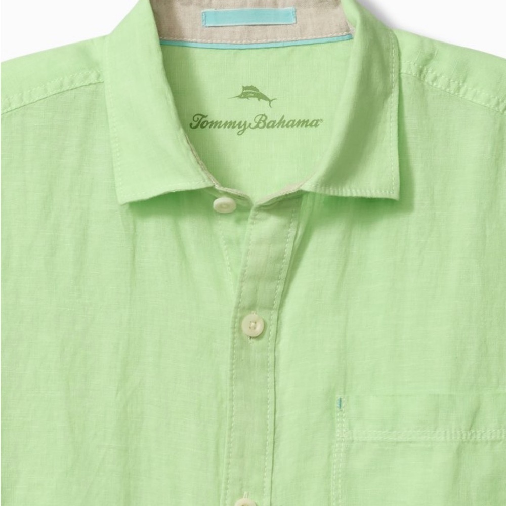 Tommy Bahama Men's Light Green Casual Shirt